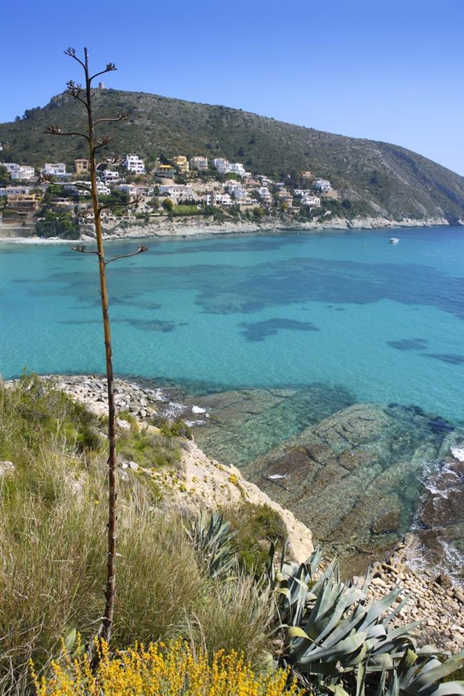 Plage de Moraira, Costa Blanca (Espagne)