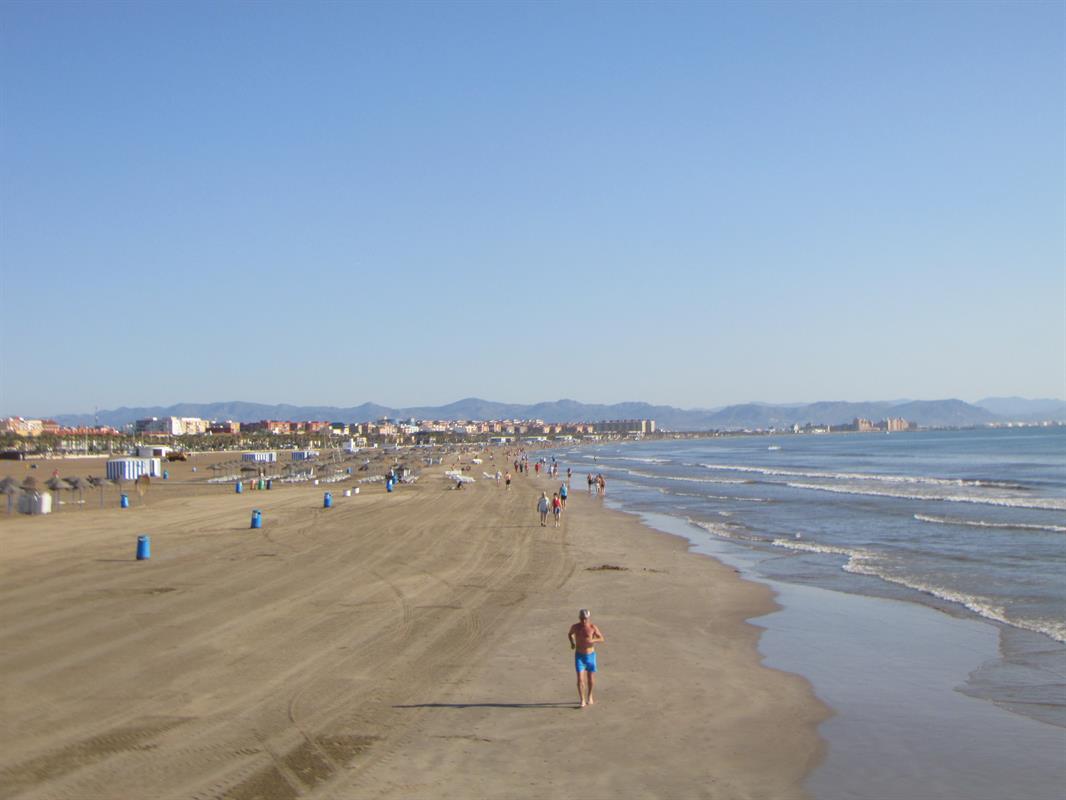 Malvarrosa and Beaches in Valencia (Spain)