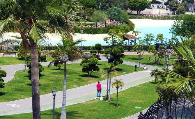 Torremolinos, Parque la Bateria - Pista ciclabile