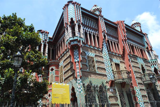 Casa Vicens von Antonio Gaudi in Gracia (Barcelona)