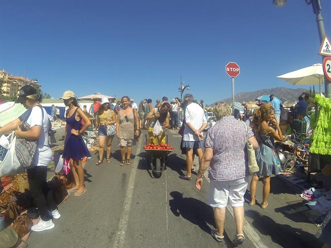 Cheap fruit for sale, Fuengirola flea market