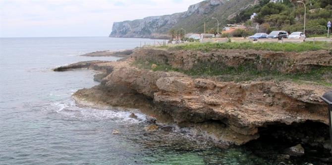 Vues depuis le "Restaurante Mena" à Denia, Alicante - Costa Blanca (Espagne)