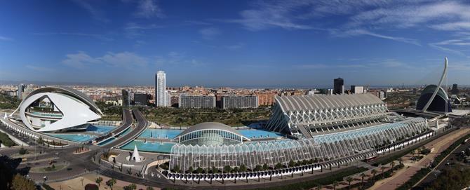 The city of Arts and Science in Valencia