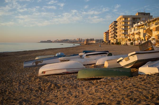 Playa Cabo Cervera à Torrevieja, Alicante - Costa Blanca (Espagne)