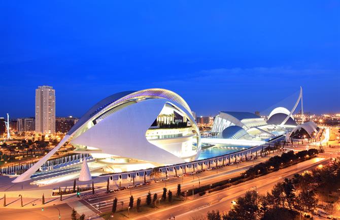 Palacio de Las Artes, Cité des Arts et des Sciences de Valence, Communauté valencienne (Espagne)