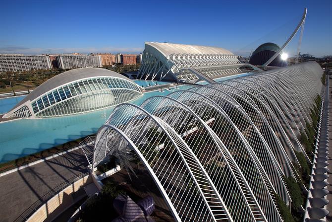 L´Umbracle, Cité des Arts et des Sciences de Valence, Communauté valencienne (Espagne)