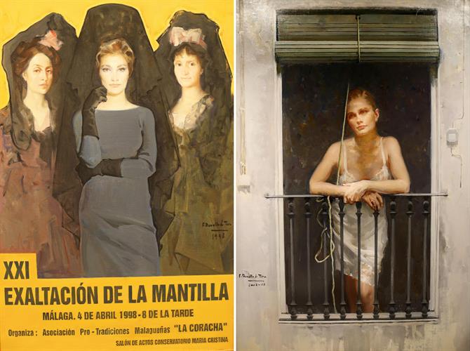 Exaltacion de la mantilla - Una espera y su nombre, Museo Ravello del Toro, Malaga