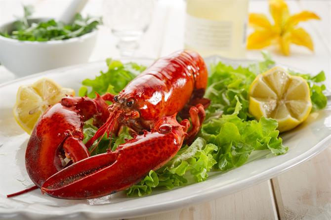Seafood meal - lobster