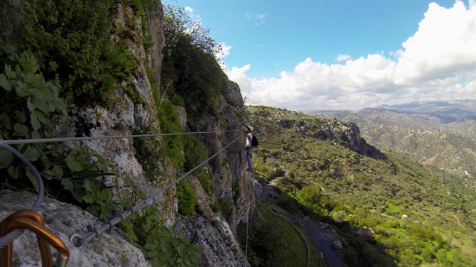 Via Ferrata in Comares, Malaga