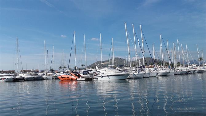 Boote im Hafen von Alcudia