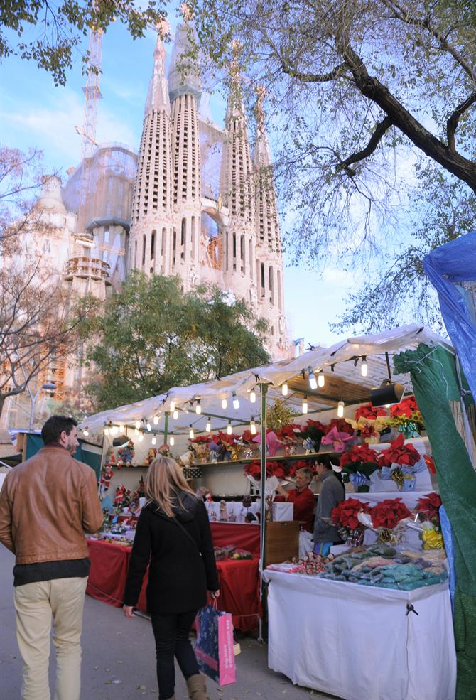Fira de La Sagrada - Weihnachtsmarkt an der Sagrada Familia (Barcelona)