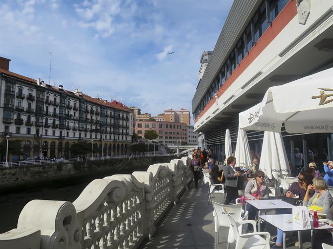 La terrazza del Mercado de la Ribera, Bilbao