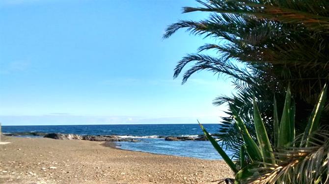 Playa de los Dolores i Villarícos, Almería, Andalusien