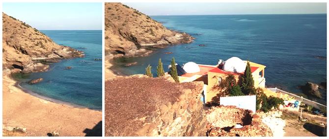 Playa de las Conchas, Almeria, Andalusien