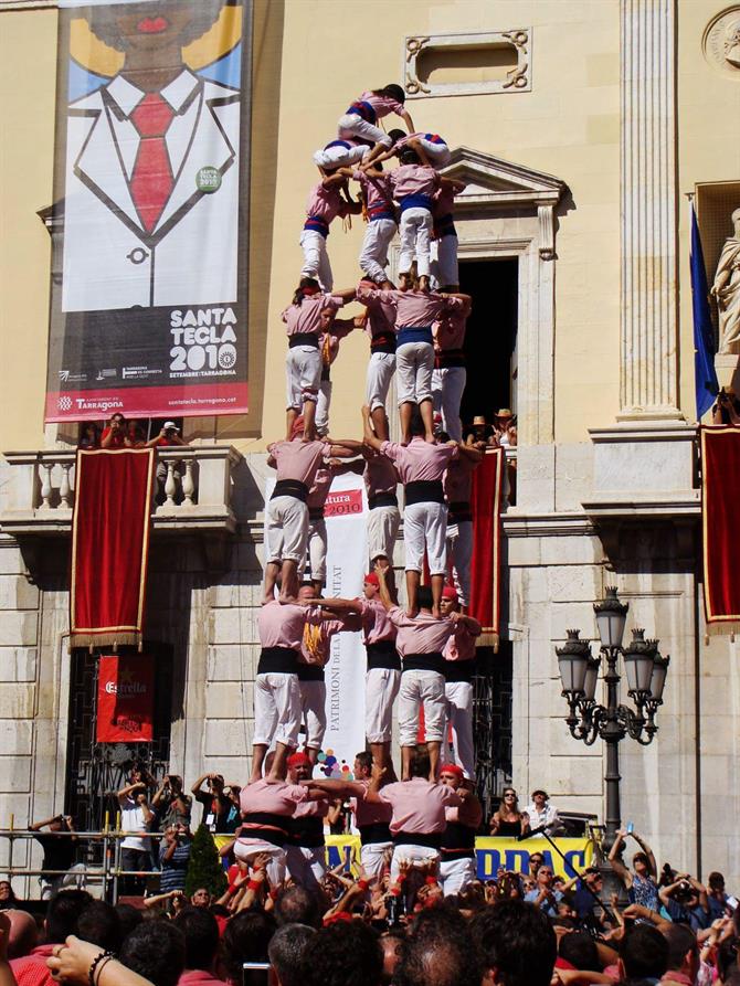 The Als Castellers Human Pyramid, Tarragona