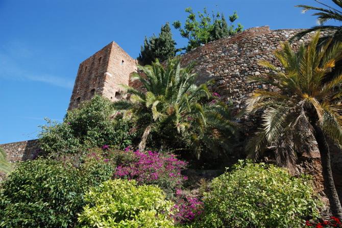 View of the Alcazaba in Malaga