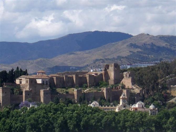 View of the Gibralfaro Castle in Malaga