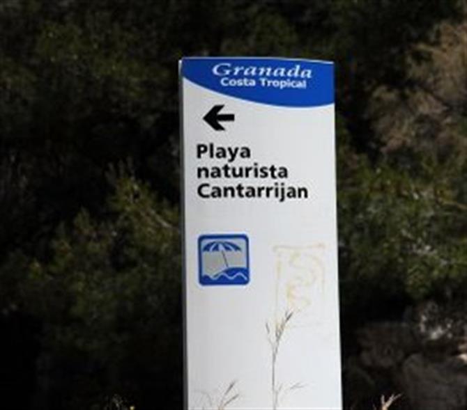 Sign for Cantarrijan