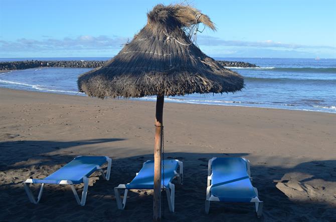Empty beach, Costa Adeje, Tenerife