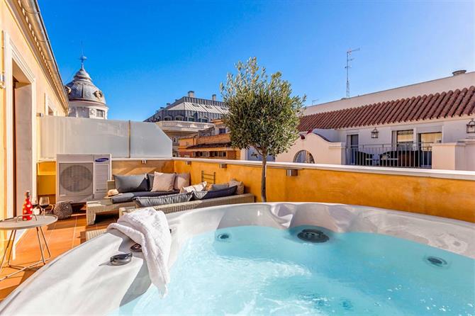 Penthouse con jacuzzi en Málaga