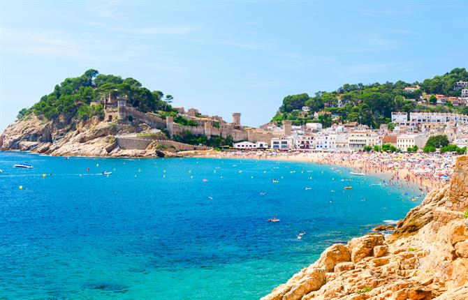 Plage de Tossa de Mar, Gérone - Costa Brava (Espagne)