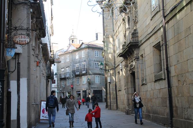 The old part of Santiago de Compostela
