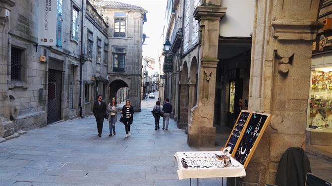 The old part of Santiago de Compostela