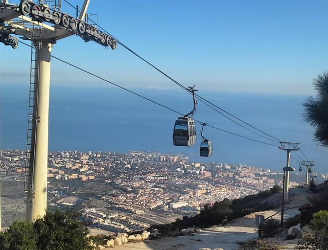 Die Seilbahn in Benalmadena