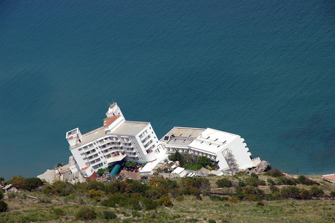 Gibraltar - utsikt fra toppen av klippen