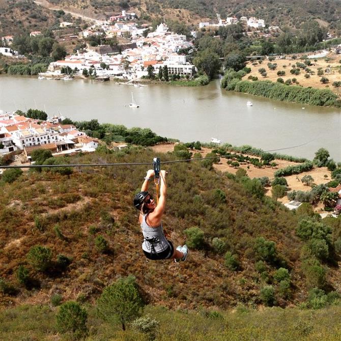  Zip lining into Portugal