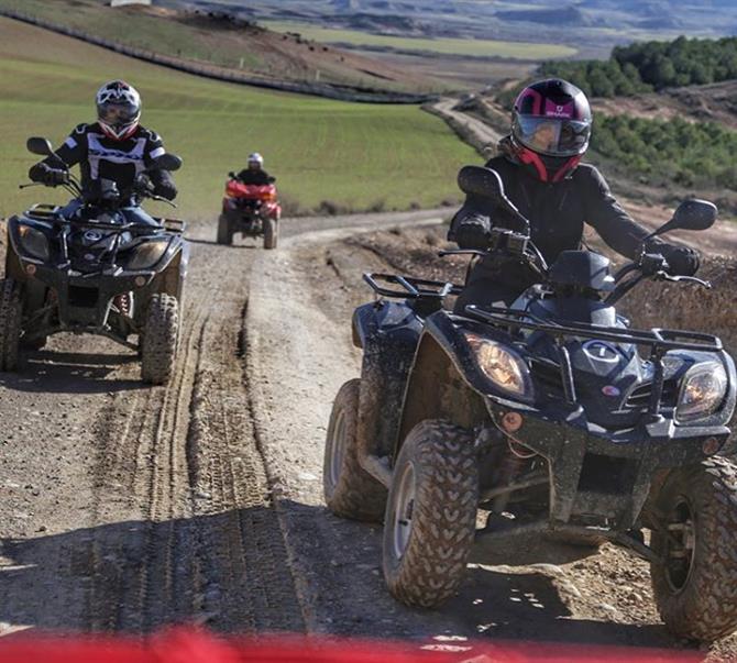 Driving quads in Navarra