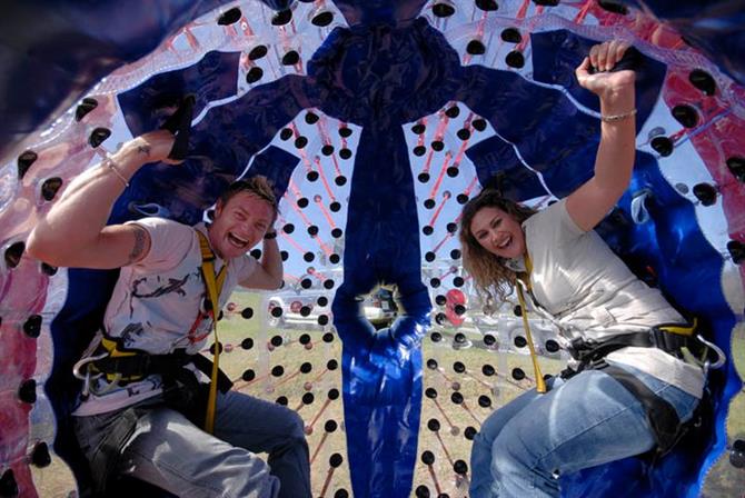 Zorbing in Barcelona