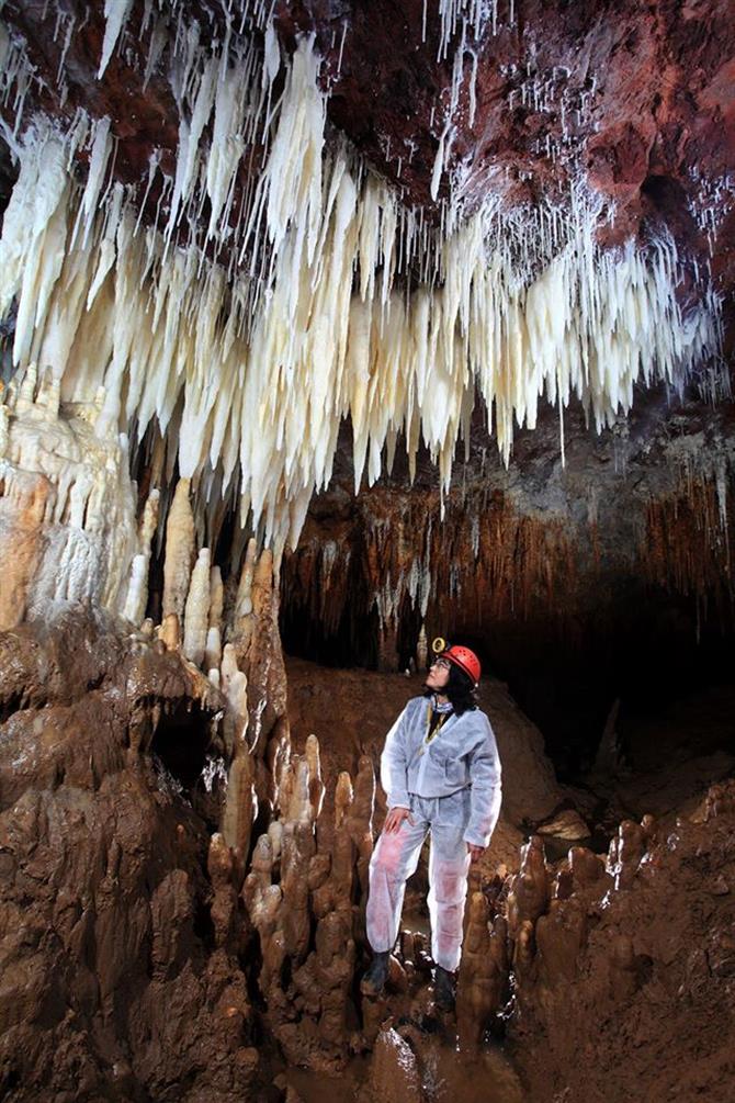 Caving at the Cueva el Soplao, Cantabria