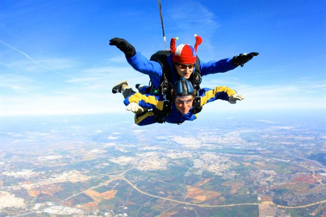 Skydiving in Spain