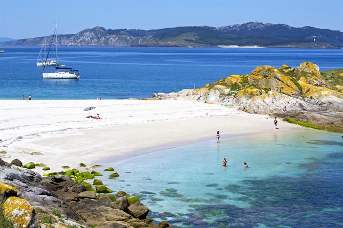 Playa de Bolos, îles Cies - Galice (Espagne)