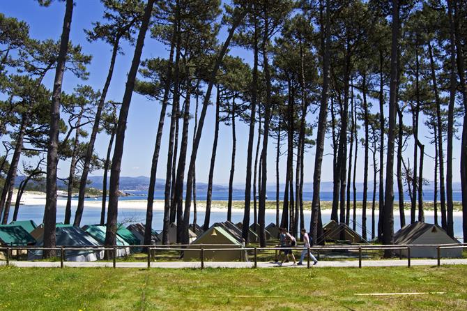 Camping dans les îles Cies - Galice (Espagne)