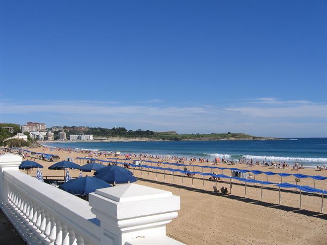 Plage du Sardinero, Santander - Cantabrie (Espagne)