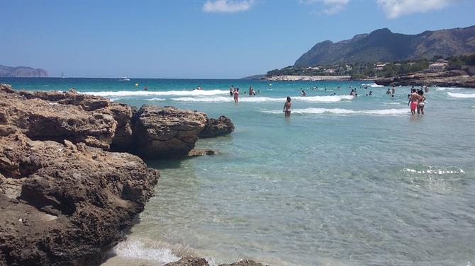 Sant Pere-stranden passar utmärkt för barnfamiljer