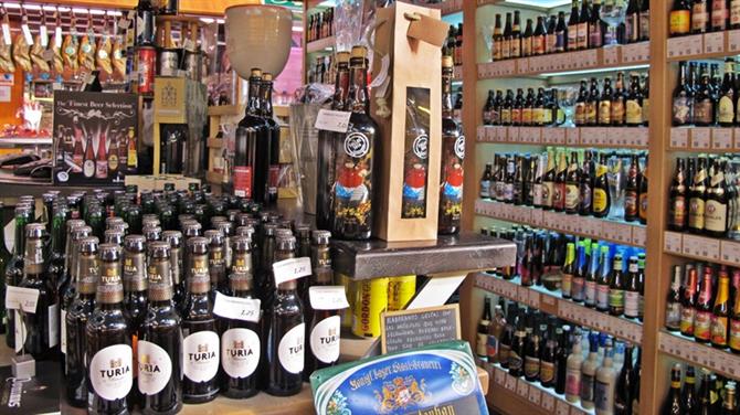 Beer stall in Valencia central market