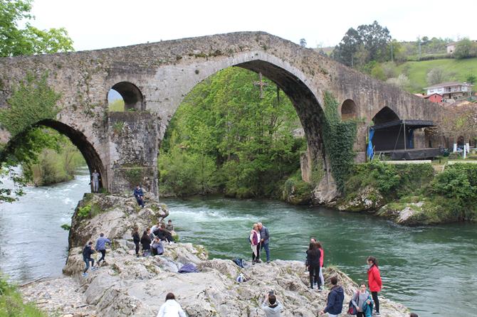 En bro från romartiden i Cangas de Onís