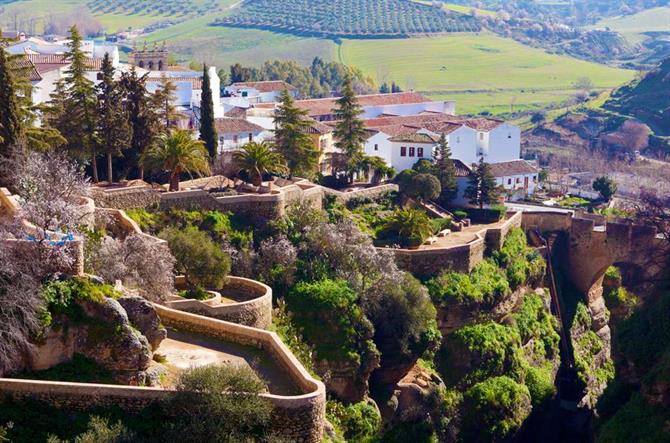 Jardines de Cuenca à Ronda, Andalousie (Espagne)