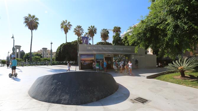 Tourist Office in Plaza de la Marina, Malaga