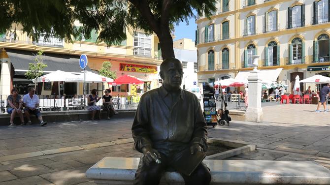 Picasso, Plaza de la Merced, Malaga - Costa del Sol (Spanje)