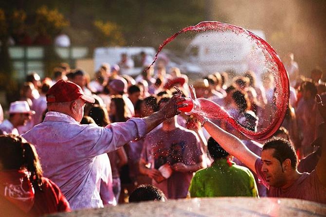 Wine battle of Haro in La Rioja