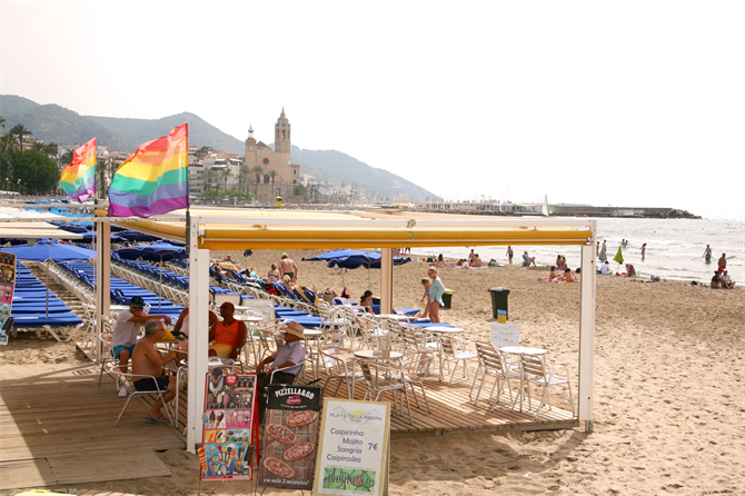 Stranden Platja de la Ribera, Sitges