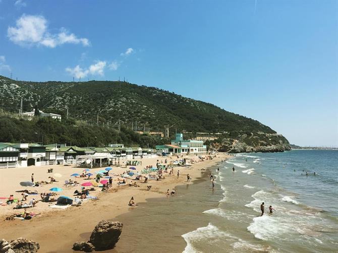 Stranden Platja Garraf i Sitges