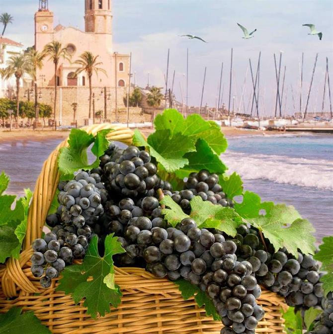 Sitges ligger midt i et vindistrikt og har sin egen vinfestival