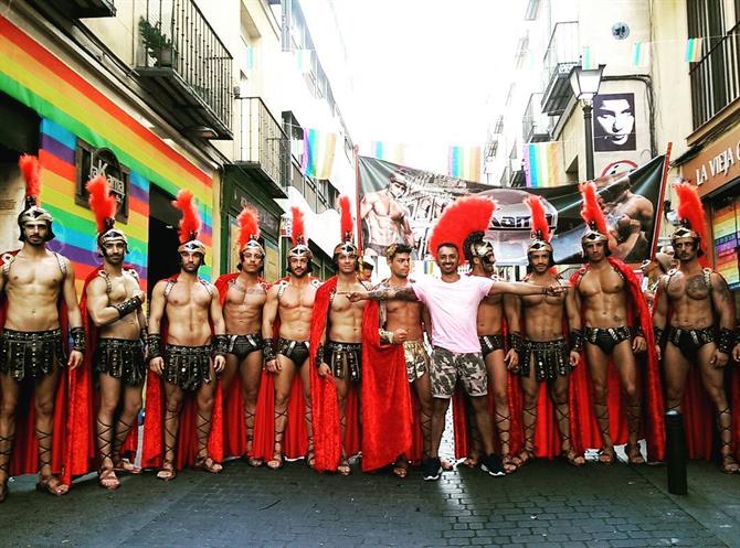 Gay pride in the Chueca neighbourhood, Madrid