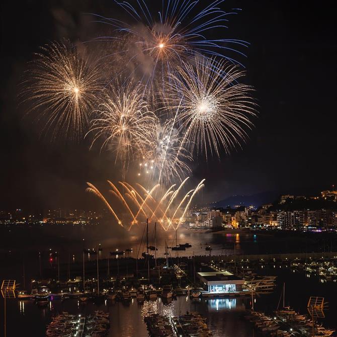 Fuochi d'artificio a Blanes