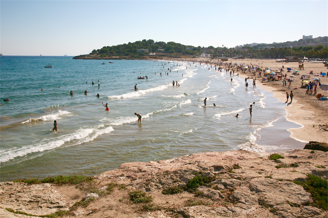 Playa de l'Arrabassada, Tarragone - Costa Dorada (Espagne)